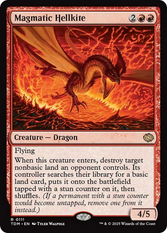 {@R} Magmatic Hellkite [Tarkir: Dragonstorm][TDM 111]