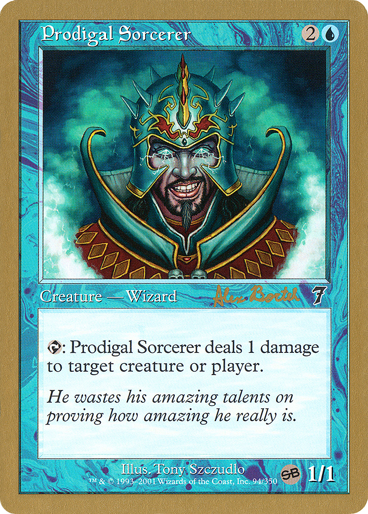 {C} Prodigal Sorcerer (Alex Borteh) (SB) [World Championship Decks 2001][GB WC01 AB94SB]