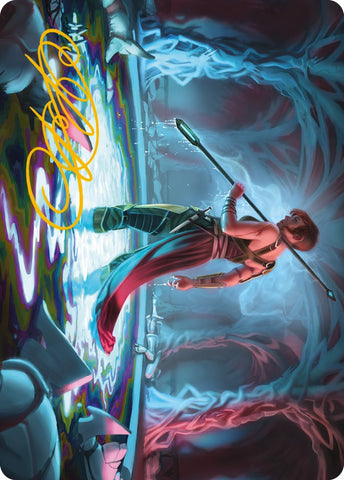 {A} Melira, the Living Cure Art Card (Gold-Stamped Signature) [Phyrexia: All Will Be One Art Series][GS AONE 050]