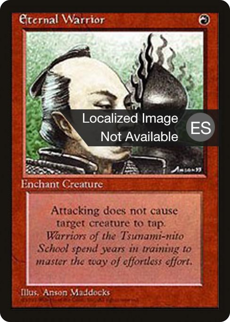 {F} Eternal Warrior [Fourth Edition (Foreign Black Border)][FBB 4ED 190]