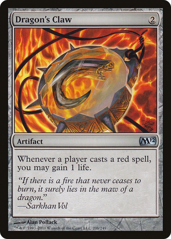 {C} Dragon's Claw [Magic 2012][M12 206]