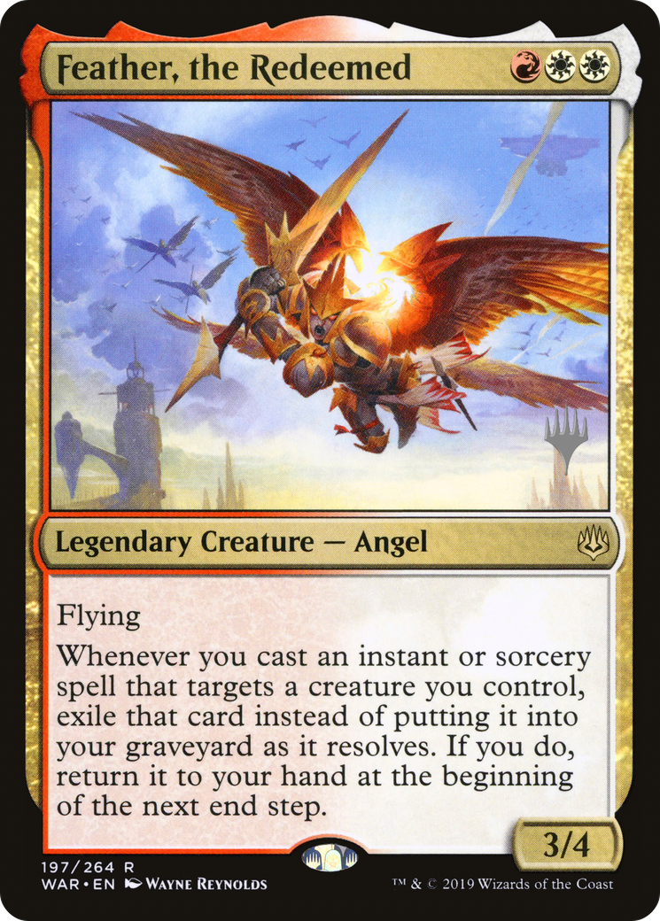 {R} Feather, the Redeemed (Promo Pack) [War of the Spark Promos][PP WAR 197]