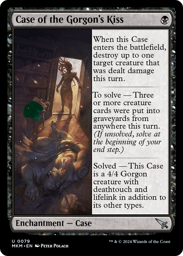 {@C} Case of the Gorgon's Kiss (Green) [Murders at Karlov Manor][GR MKM 079]