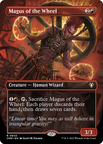 {R} Magus of the Wheel (Borderless Alternate Art) [Commander Masters][CMM 643]
