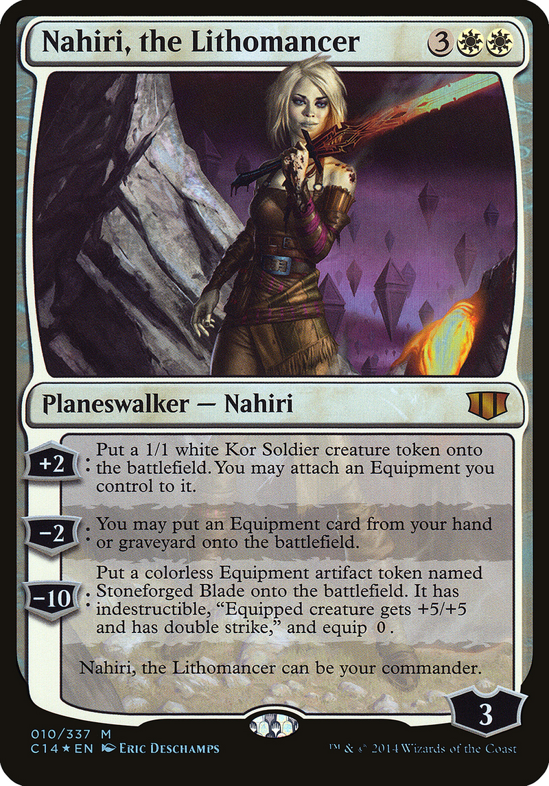 {O} Nahiri, the Lithomancer (Oversized) [Commander 2014 Oversized][OVR C14 010]