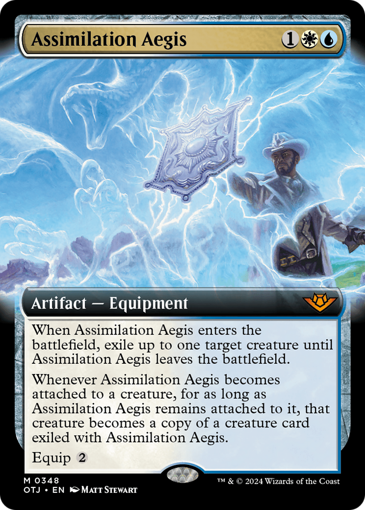{@R} Assimilation Aegis (Extended Art) [Outlaws of Thunder Junction][OTJ 348]