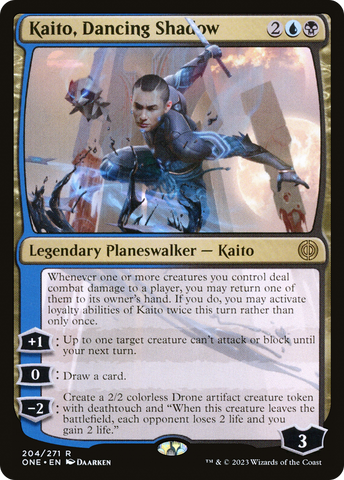 {R} Kaito, Dancing Shadow [Phyrexia: All Will Be One][ONE 204]