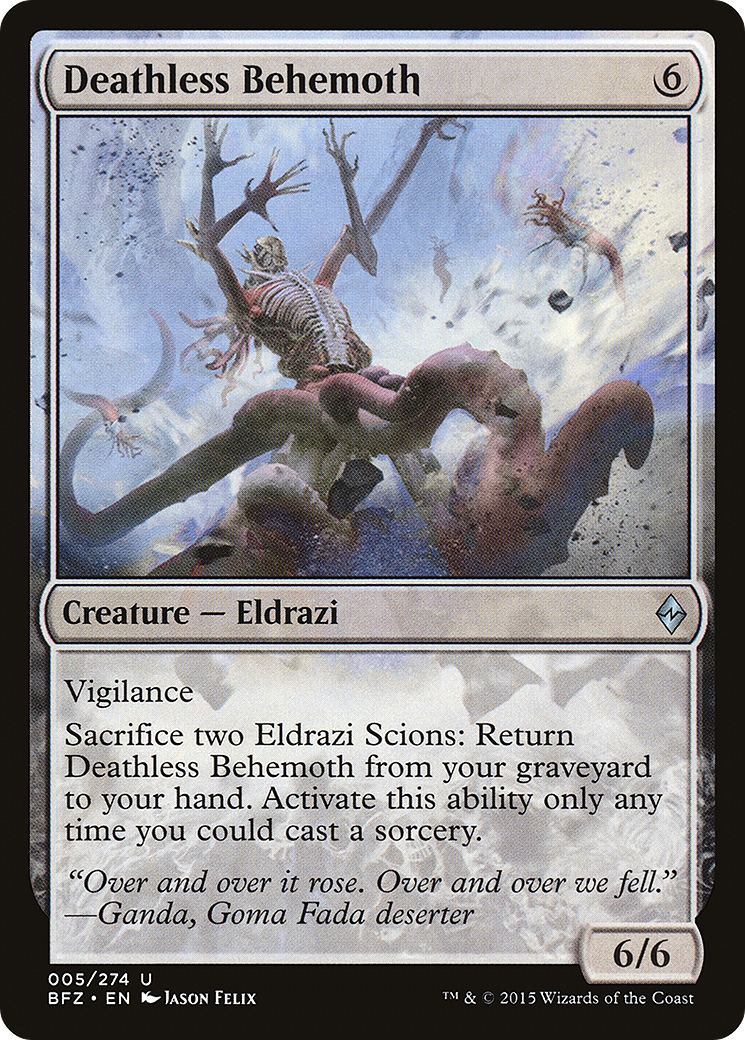 {C} Deathless Behemoth [Battle for Zendikar][BFZ 005]