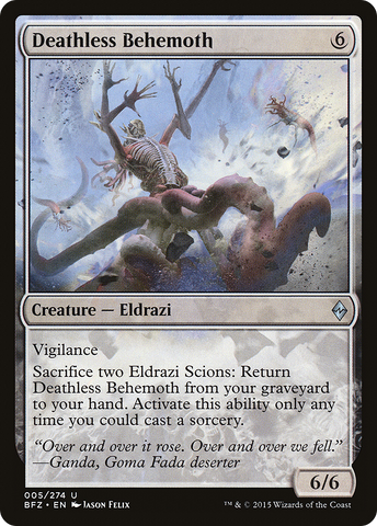 {C} Deathless Behemoth [Battle for Zendikar][BFZ 005]