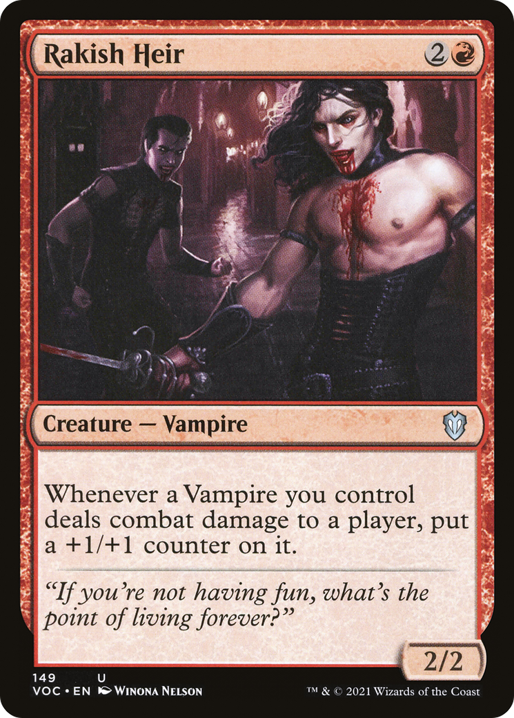 {C} Rakish Heir [Innistrad: Crimson Vow Commander][VOC 149]