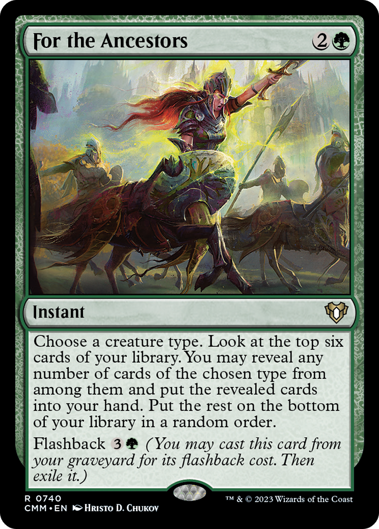 {R} For the Ancestors [Commander Masters][CMM 740]
