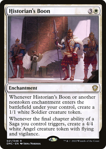 {R} Historian's Boon [Dominaria United Commander][DMC 021]