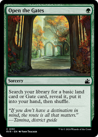 {C} Open the Gates [Ravnica Remastered][RVR 151]