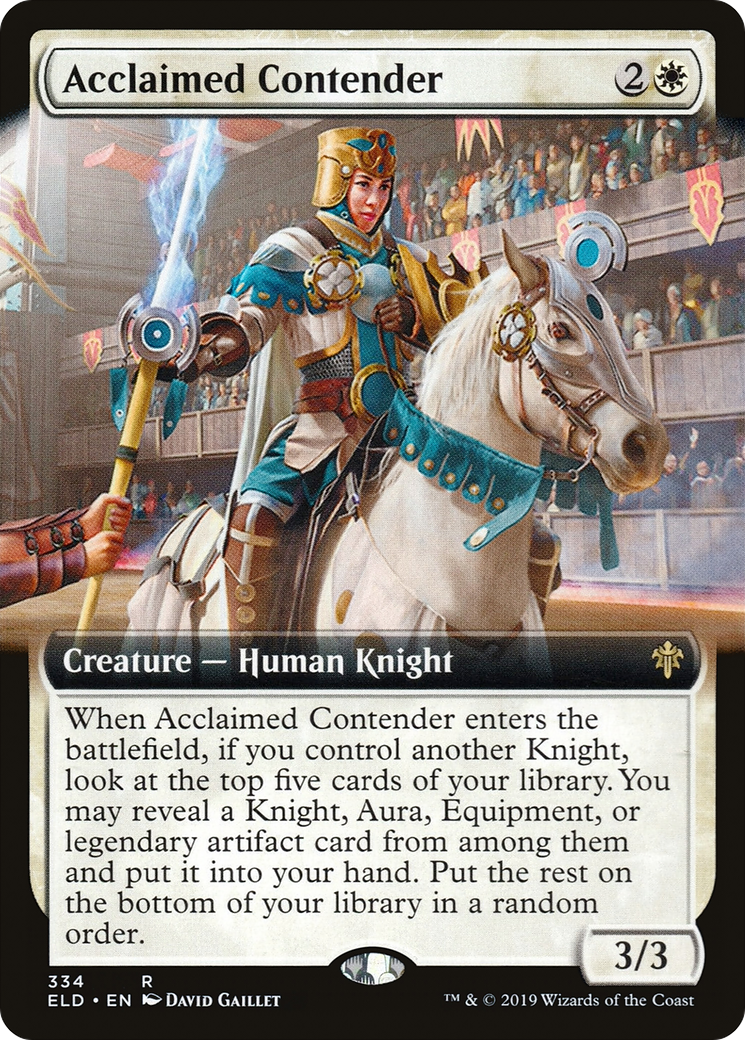 {R} Acclaimed Contender (Extended Art) [Throne of Eldraine][ELD 334]
