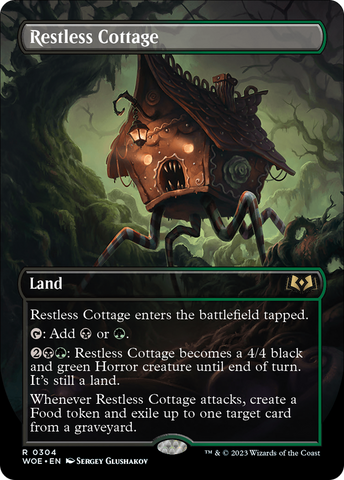 {@R} Restless Cottage (Borderless Alternate Art) [Wilds of Eldraine][WOE 304]