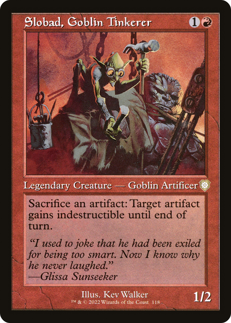 {R} Slobad, Goblin Tinkerer (Retro) [The Brothers' War Commander][BRC 118]
