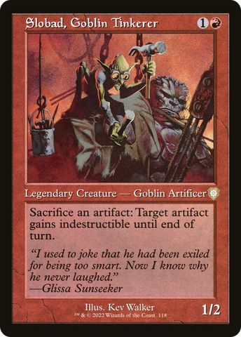 {R} Slobad, Goblin Tinkerer (Retro) [The Brothers' War Commander][BRC 118]