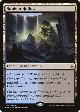 {R} Sunken Hollow [Battle for Zendikar][BFZ 249]