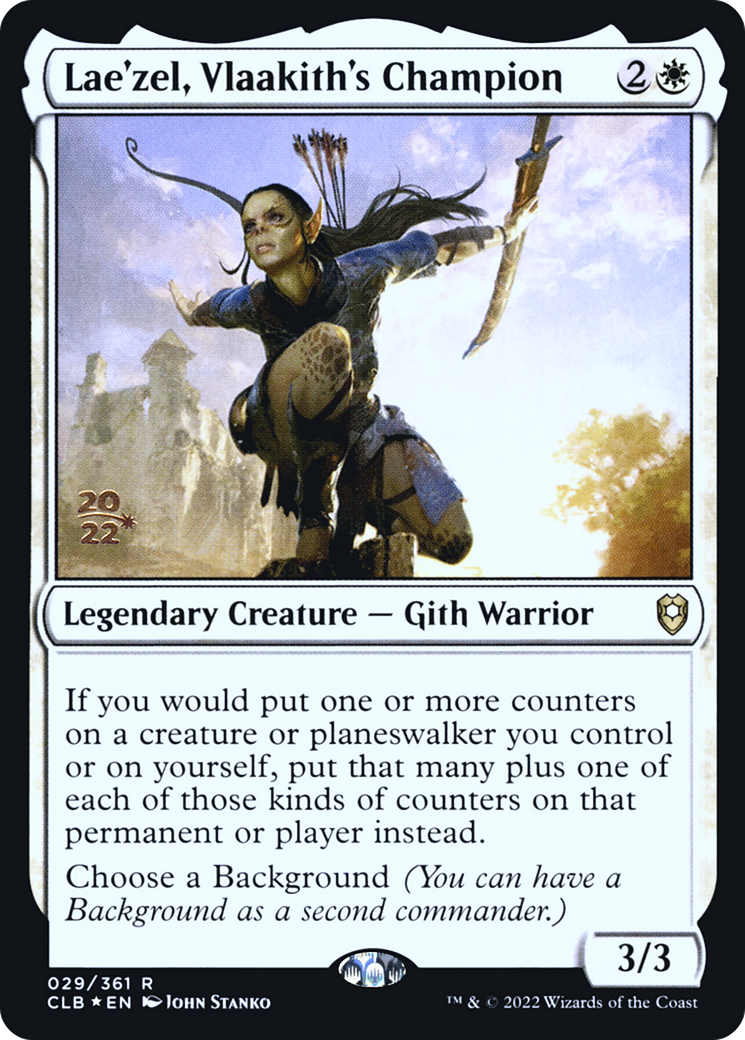 {R} Lae'zel, Vlaakith's Champion [Commander Legends: Battle for Baldur's Gate Prerelease Promos][PR CLB 029]