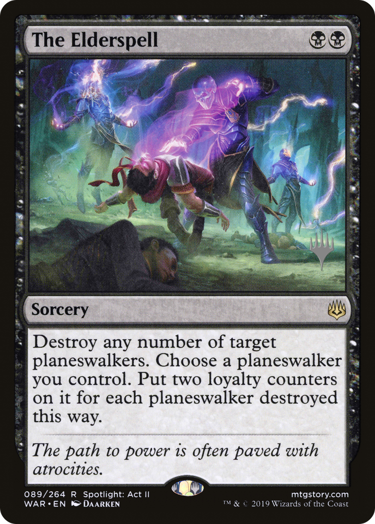 {R} The Elderspell (Promo Pack) [War of the Spark Promos][PP WAR 089]