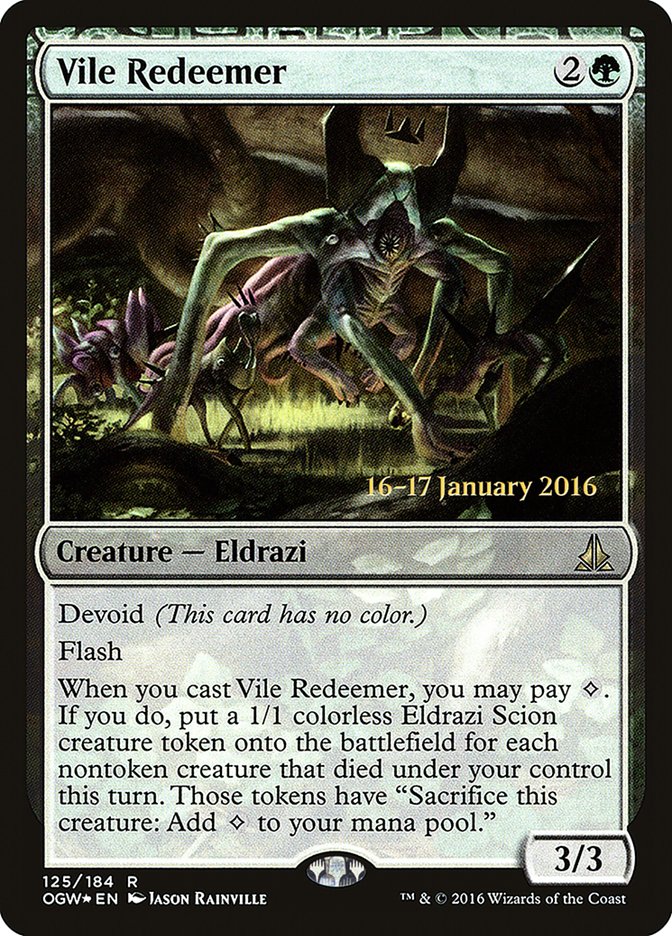 {R} Vile Redeemer [Oath of the Gatewatch Prerelease Promos][PR OGW 125]