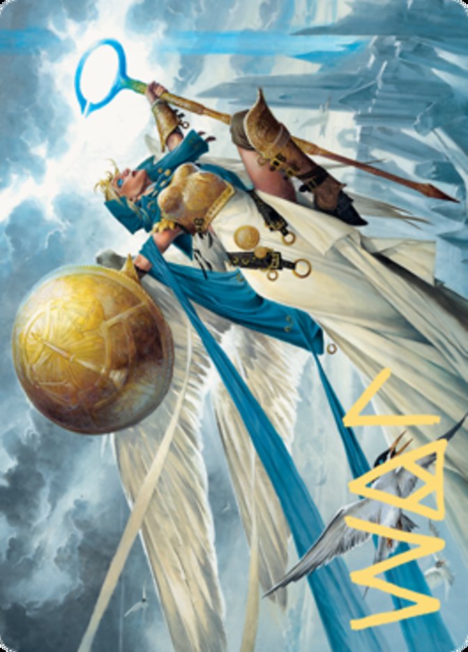 {A} Linvala, Shield of Sea Gate Art Card (Gold-Stamped Signature) [Zendikar Rising Art Series][AZNR 077]
