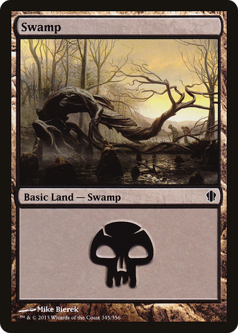 {B}[C13 345] Swamp (345) [Commander 2013]