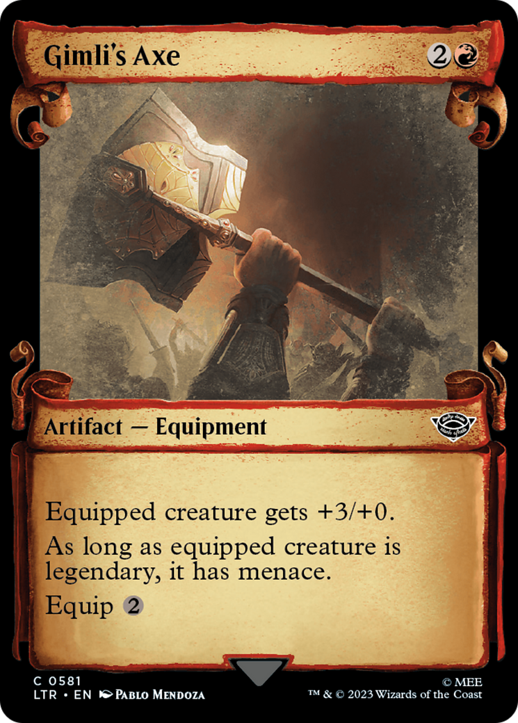 {C} Gimli's Axe [The Lord of the Rings: Tales of Middle-Earth Showcase Scrolls][LTR 581]
