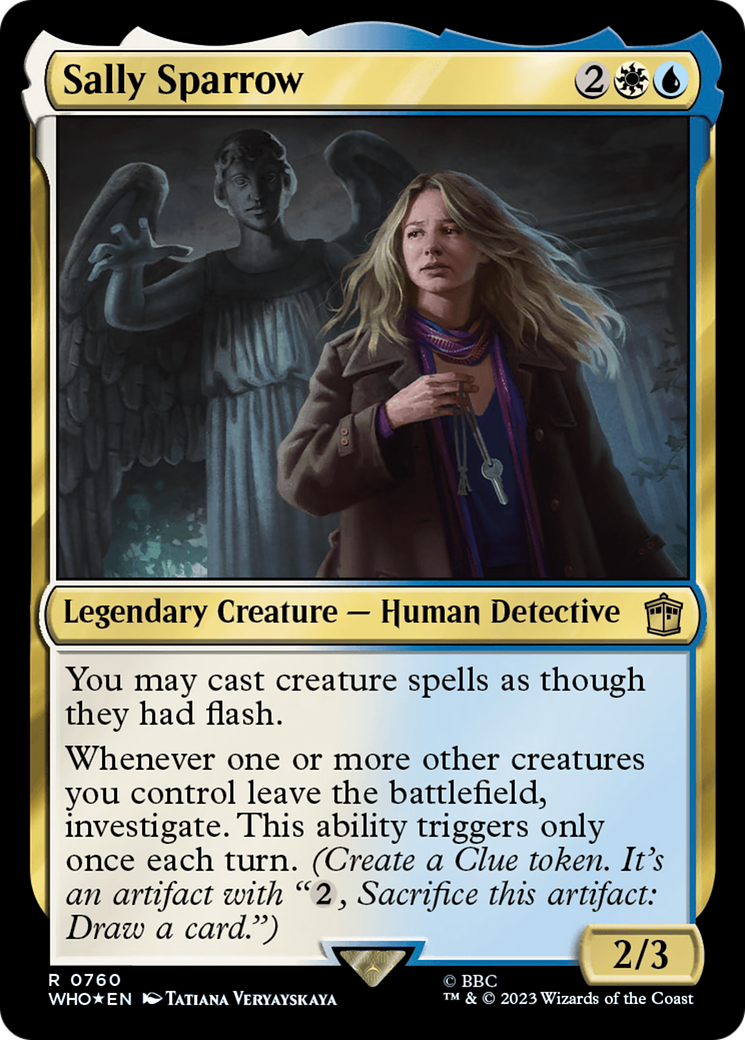 {R} Sally Sparrow (Surge Foil) [Doctor Who][WHO 760]