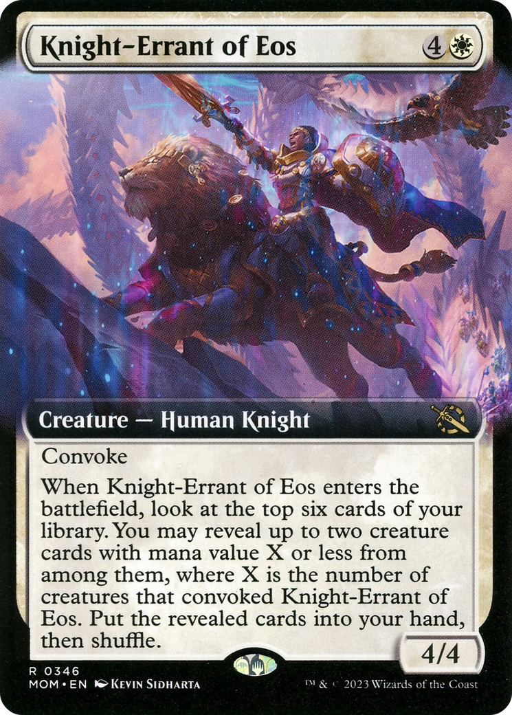 {R} Knight-Errant of Eos (Extended Art) [March of the Machine][MOM 346]
