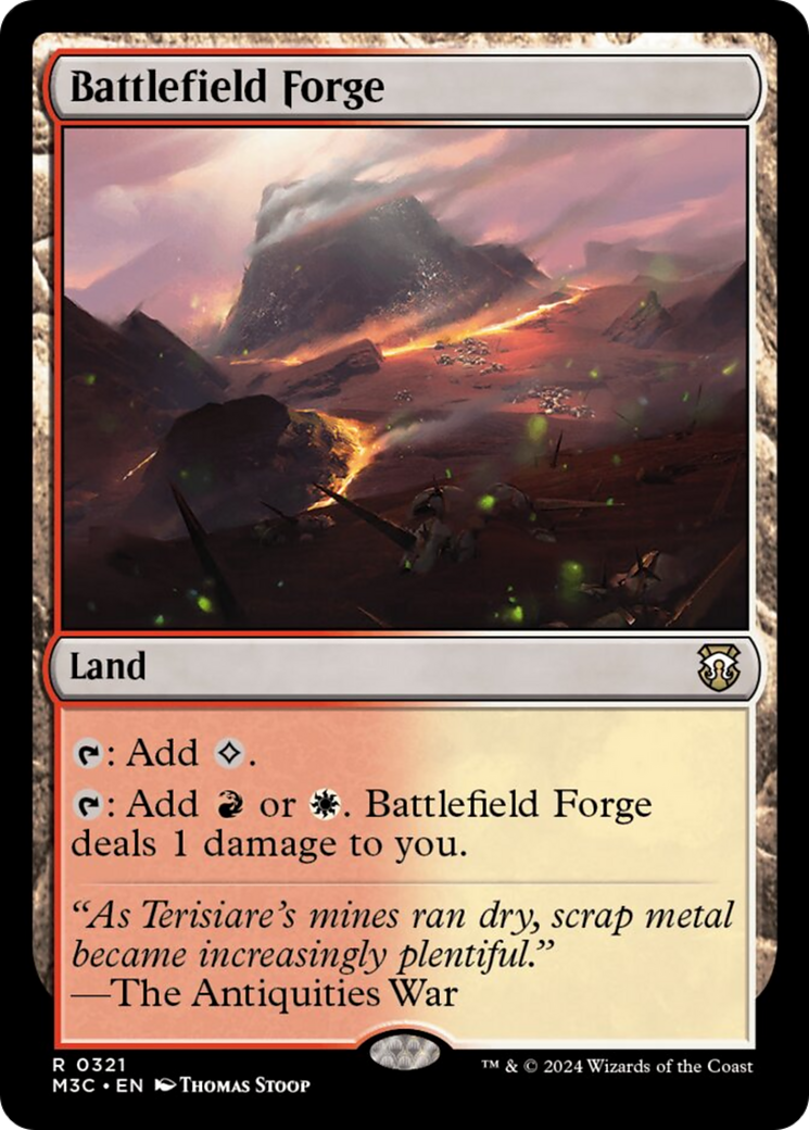 {R} Battlefield Forge (Ripple Foil) [Modern Horizons 3 Commander][RPF M3C 321]