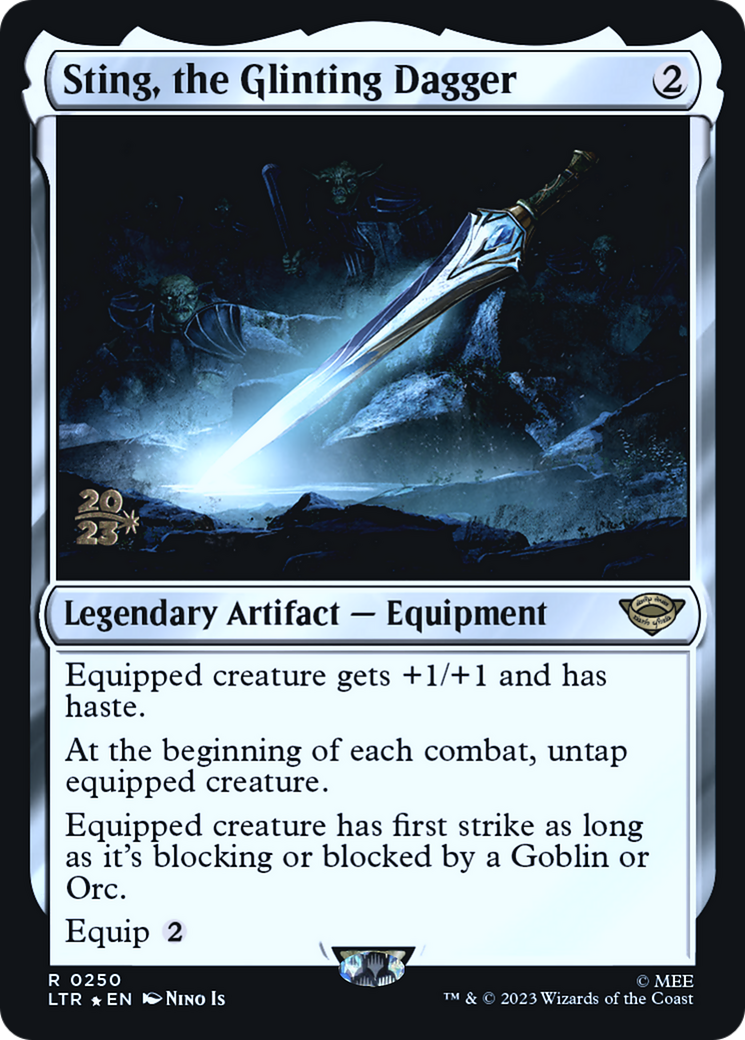 {R} Sting, the Glinting Dagger [The Lord of the Rings: Tales of Middle-Earth Prerelease Promos][PR LTR 250]