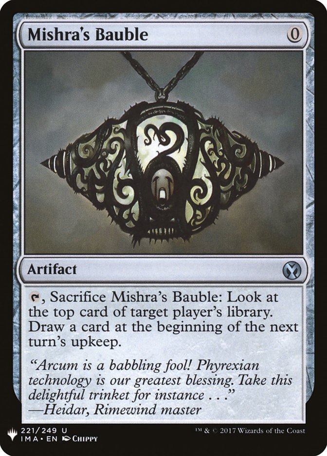 {C} Mishra's Bauble [Mystery Booster][MB1 IMA 221]