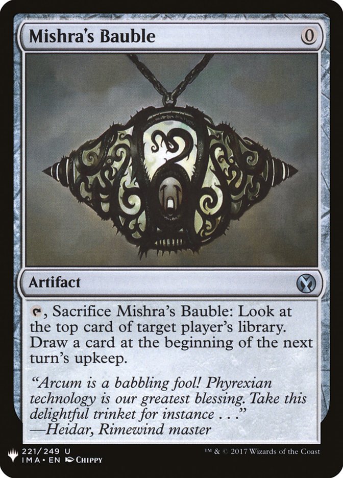 {C} Mishra's Bauble [Mystery Booster][LS IMA 221]