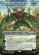 {R} Nissa, Who Shakes the World (Borderless) [Bloomburrow Commander][BLC 084]