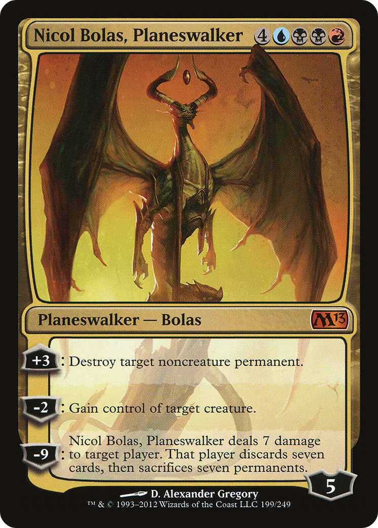 {R} Nicol Bolas, Planeswalker [Magic 2013][M13 199]