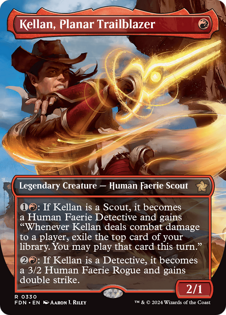 {@R} Kellan, Planar Trailblazer (Borderless) [Foundations][FDN 330]
