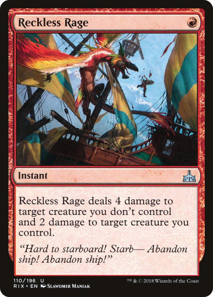 {C} Reckless Rage [Rivals of Ixalan][RIX 110] - Misty Mountain Games
