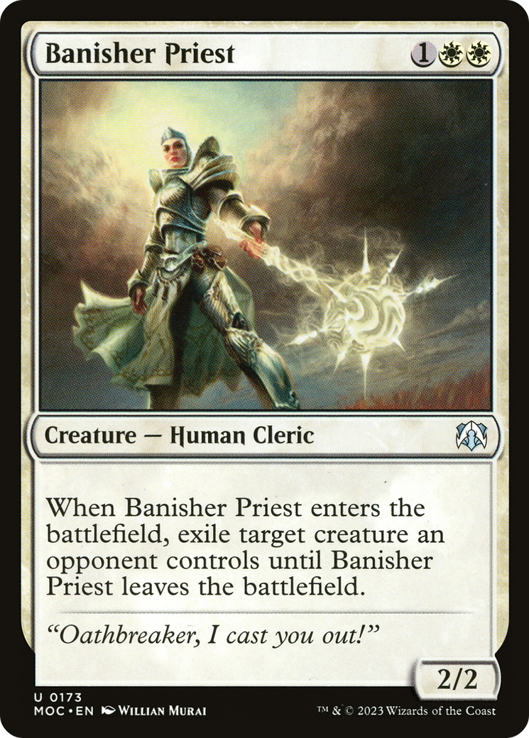{C} Banisher Priest [March of the Machine Commander][MOC 173]