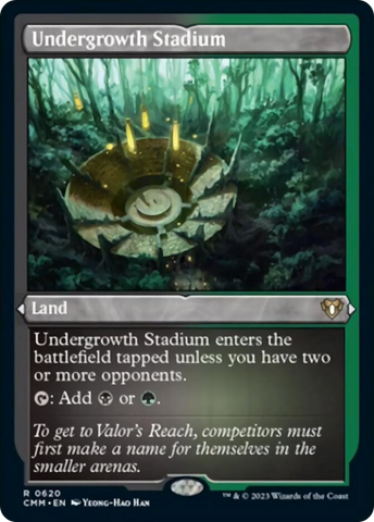 {R} Undergrowth Stadium (Foil Etched) [Commander Masters][CMM 620]