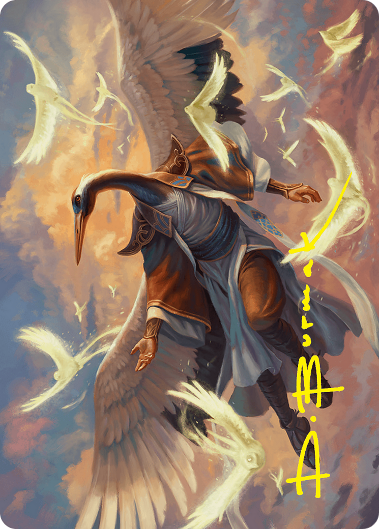 {A} Kykar, Zephyr Awakener Art Card (16/54) (Gold-Stamped Signature) [Foundations Art Series][GS AFDN 016]