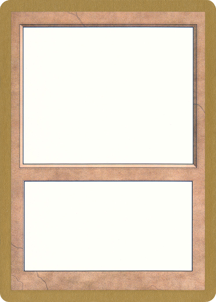 {R} 1998 World Championship Blank Card [World Championship Decks 1998][GB WC98 NULL]
