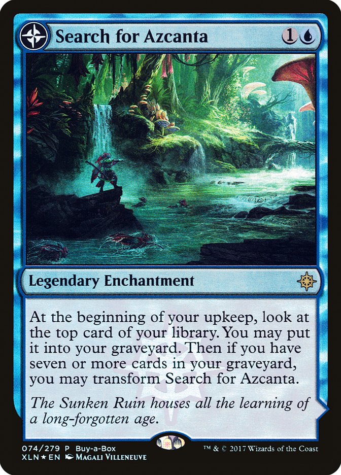 {R} Search for Azcanta // Azcanta, the Sunken Ruin (Buy-A-Box) [Ixalan Treasure Chest][PA PXTC 074]