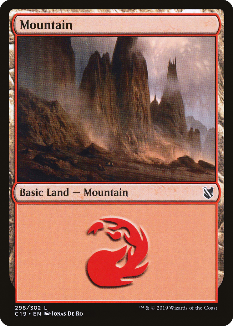 {B}[C19 298] Mountain (298) [Commander 2019]