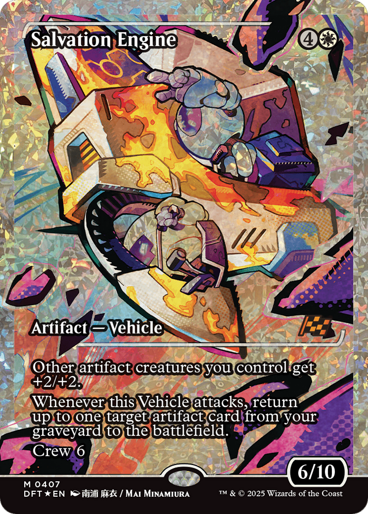 {@R} Salvation Engine (Showcase Fracture Foil) (Japanese) [Aetherdrift][JP DFT 407]