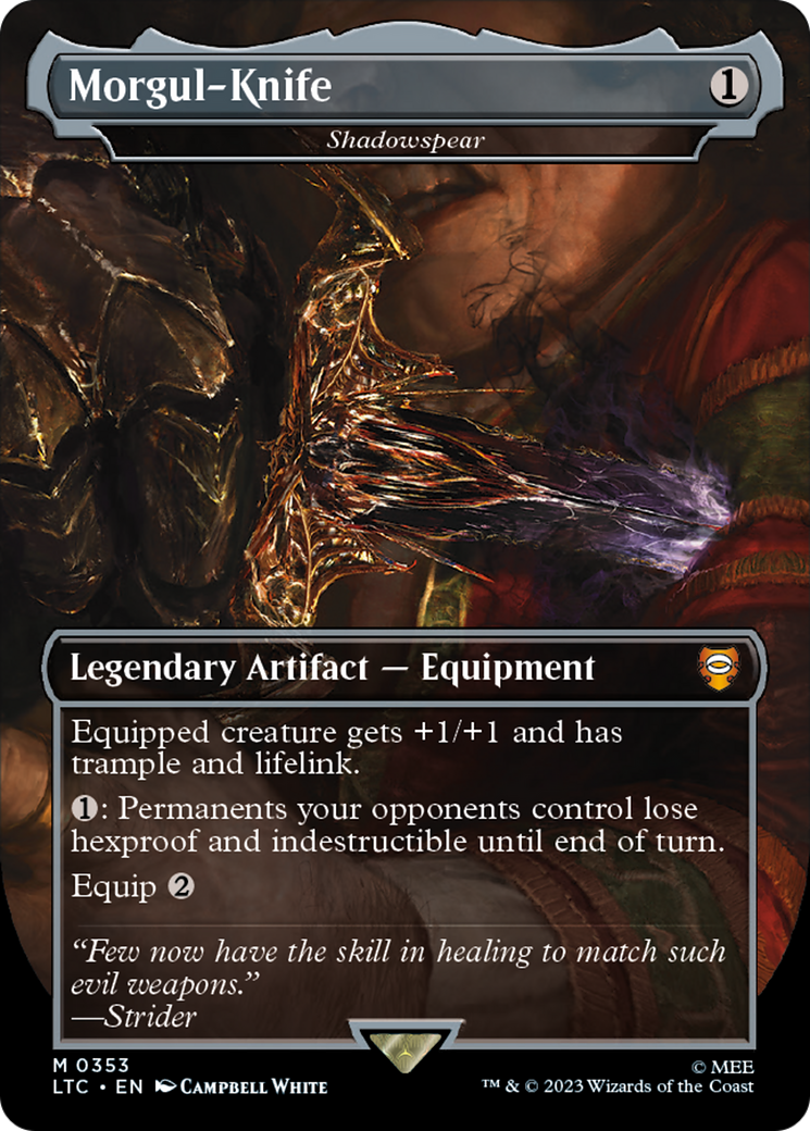 {R} Shadowspear - Morgul-Knife [The Lord of the Rings: Tales of Middle-Earth Commander][LTC 353]