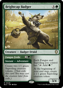 {R} Brightcap Badger // Fungus Frolic [Bloomburrow Commander][BLC 028]