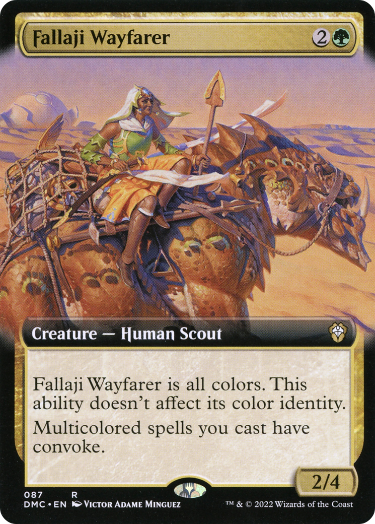 {R} Fallaji Wayfarer (Extended Art) [Dominaria United Commander][DMC 087]