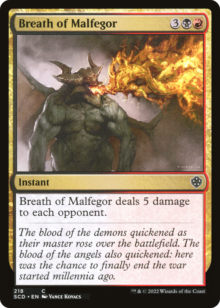 {C} Breath of Malfegor [Starter Commander Decks][SCD 218]