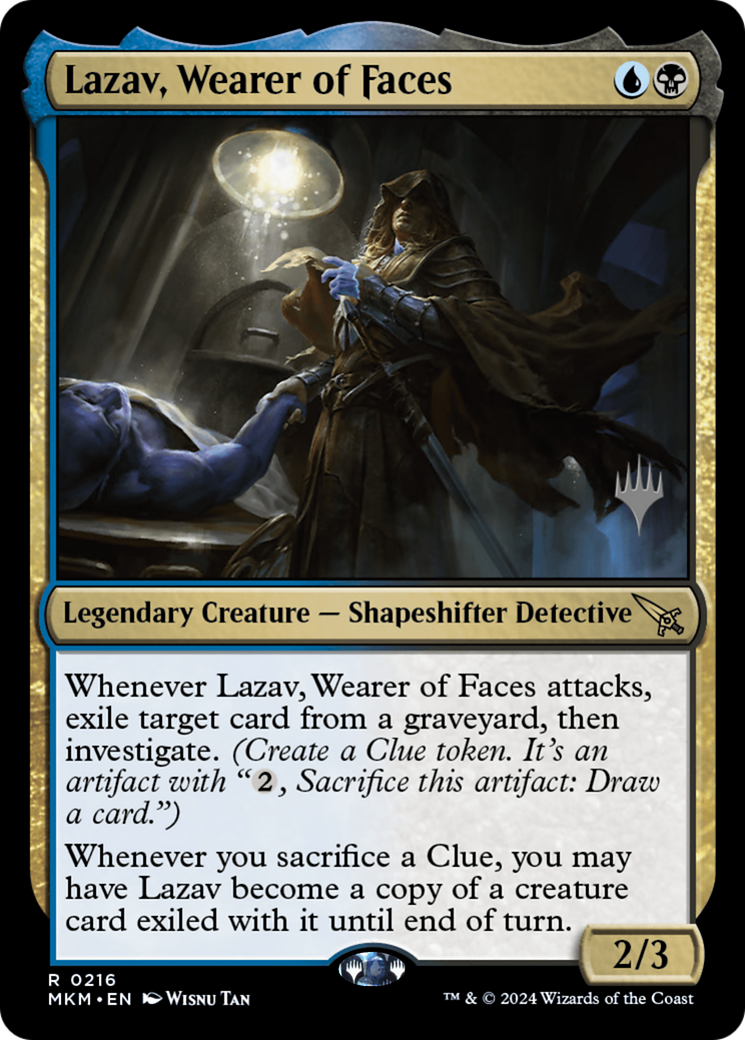 {R} Lazav, Wearer of Faces (Promo Pack) [Murders at Karlov Manor Promos][PP MKM 216]
